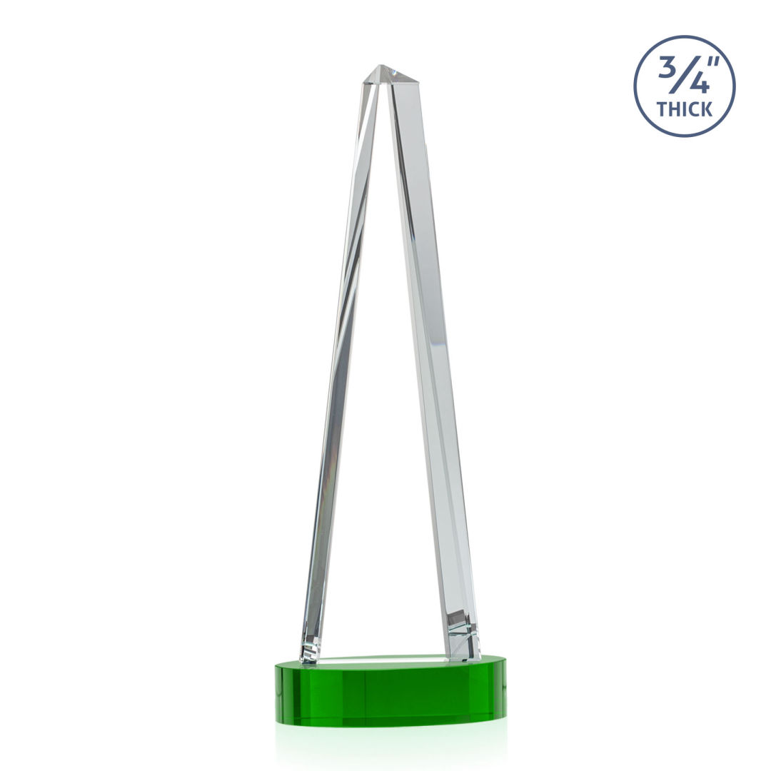 Majestic Tower Award on Alberton Base - Green 15