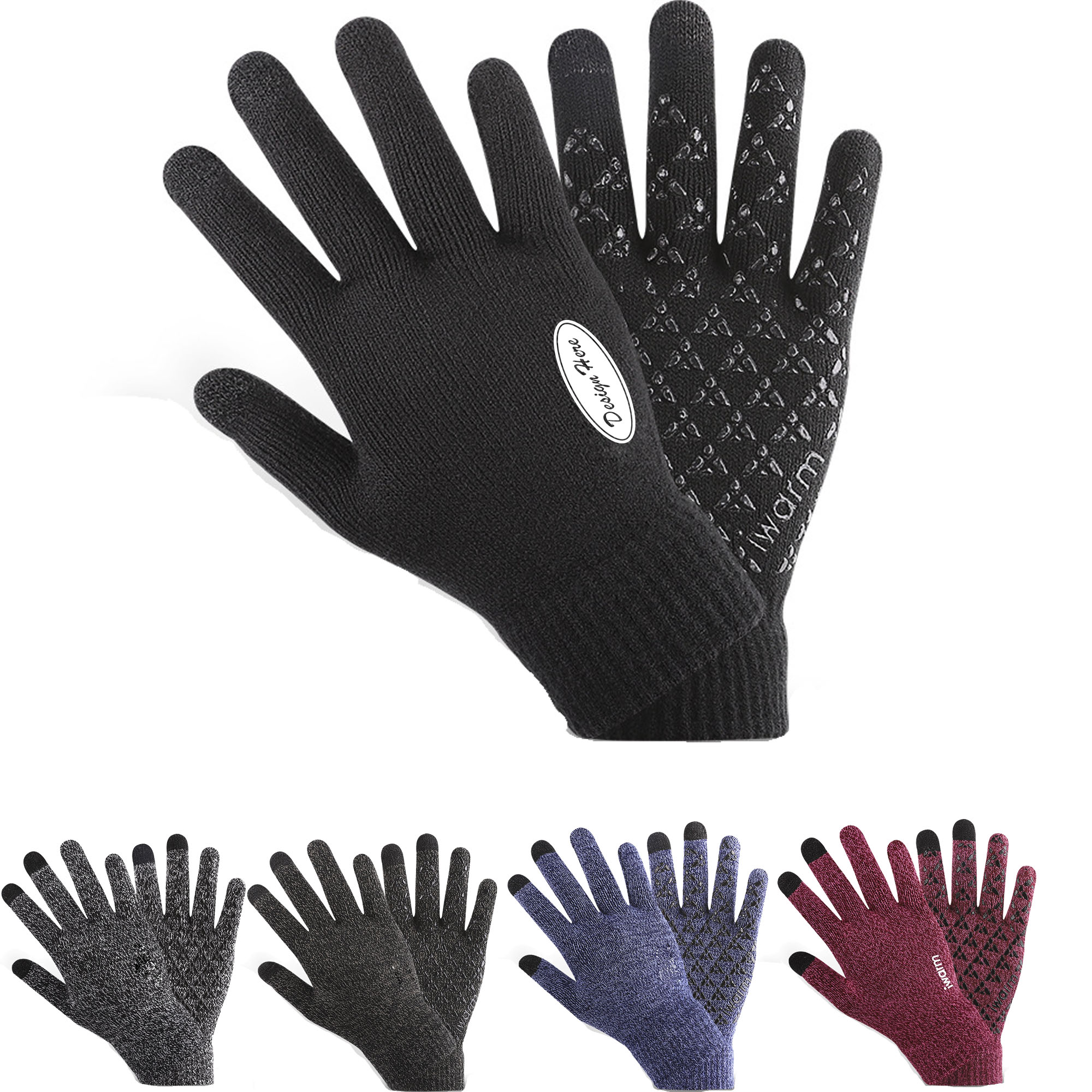 Winter Gloves for Men Women - Upgraded Touch Screen Cold Weather Thermal 2