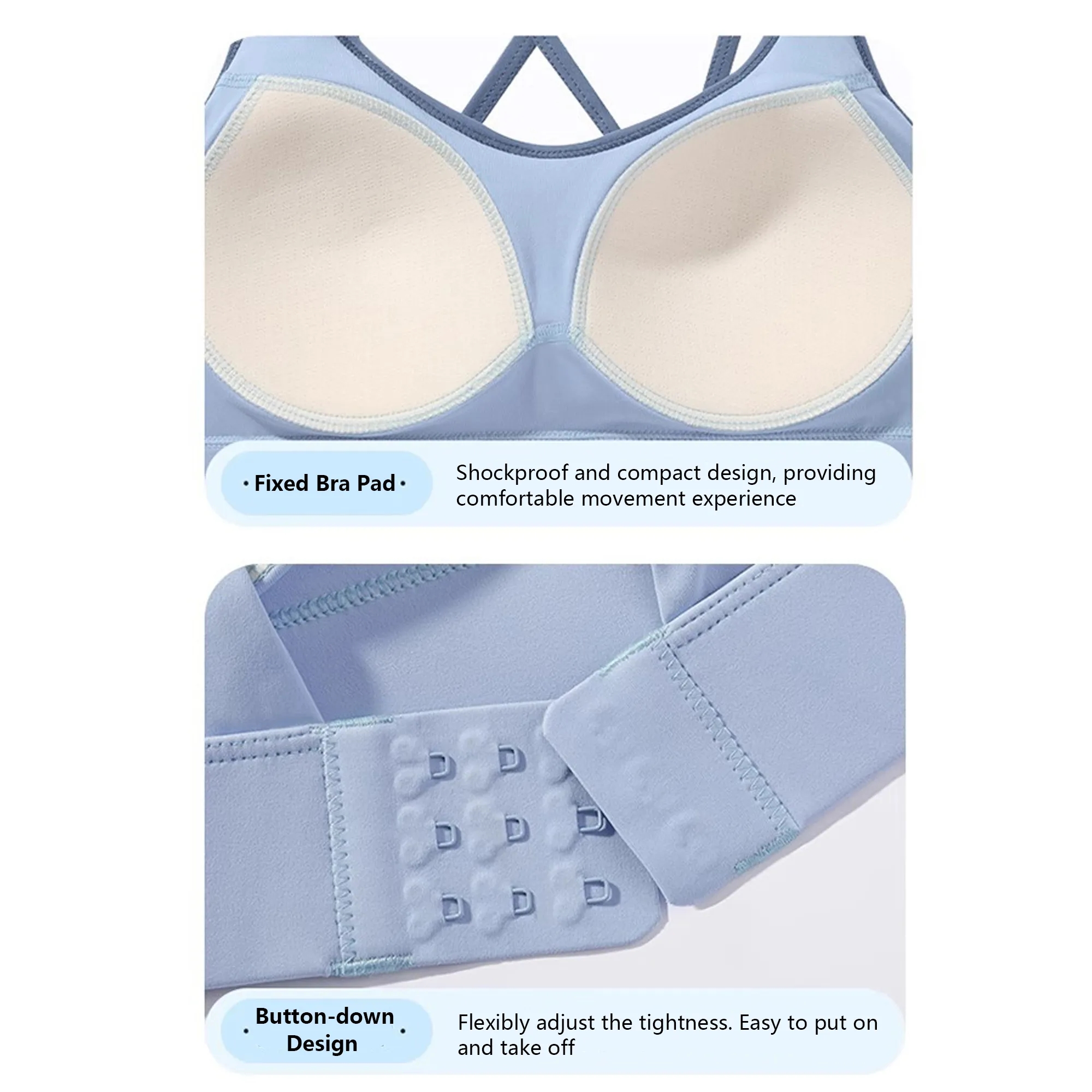 Cross Back Sports Bra For Women 8