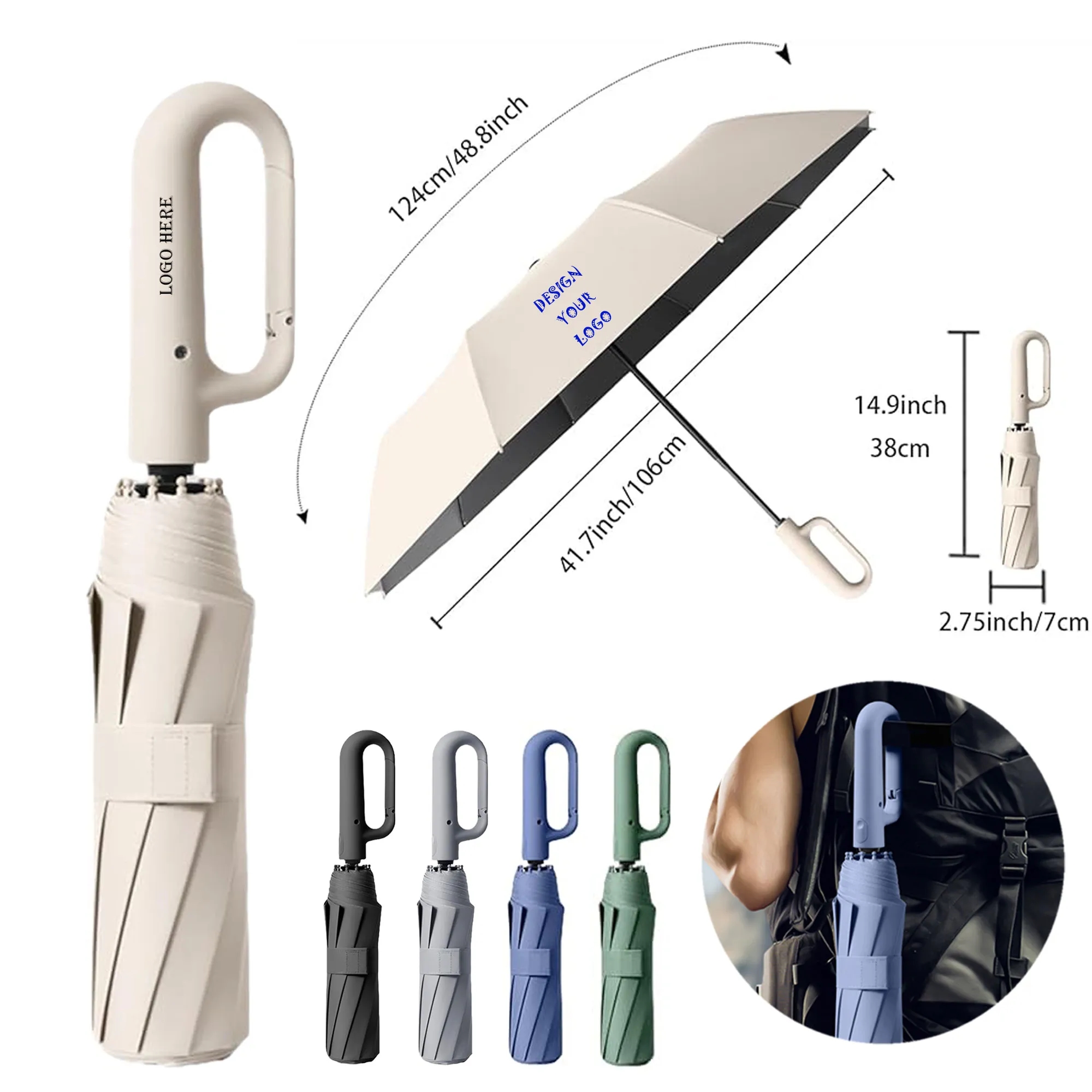 42" Ring Buckle Umbrella 6
