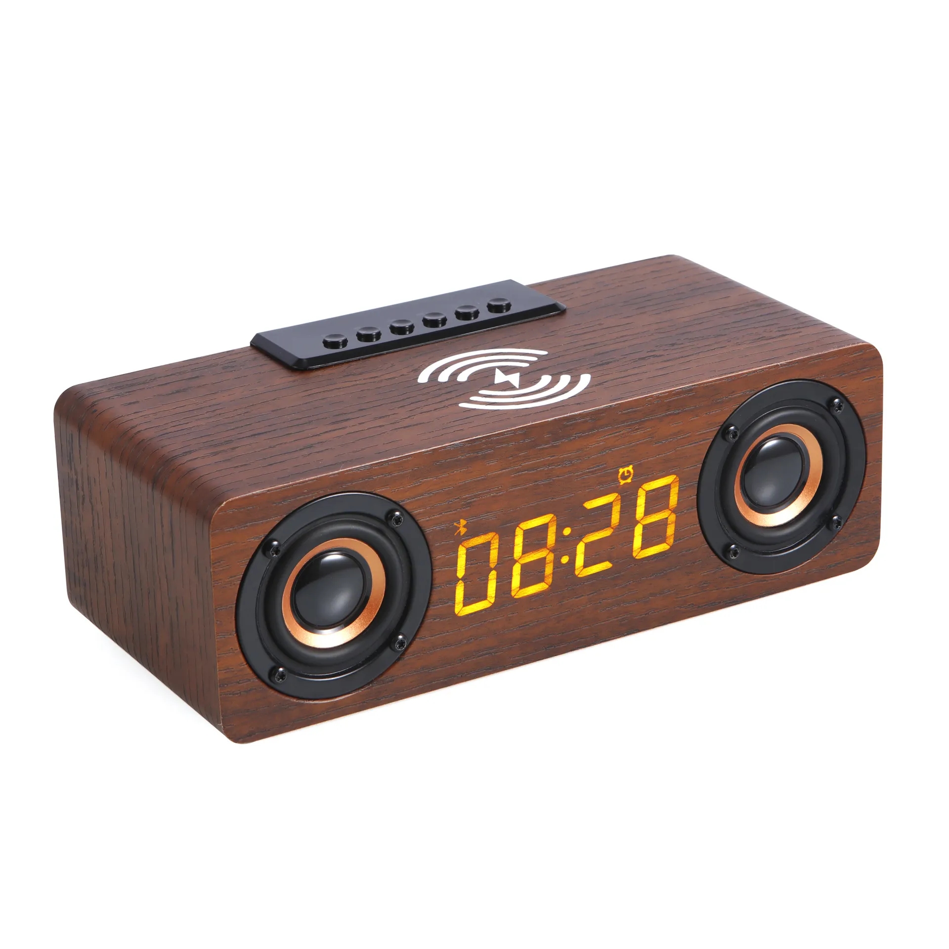 Wooden Bluetooth Speaker With Wireless Charger 6