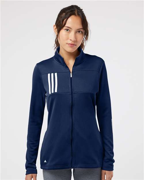 Women's 3-Stripes Double Knit Full-Zip Jacket - A483 26