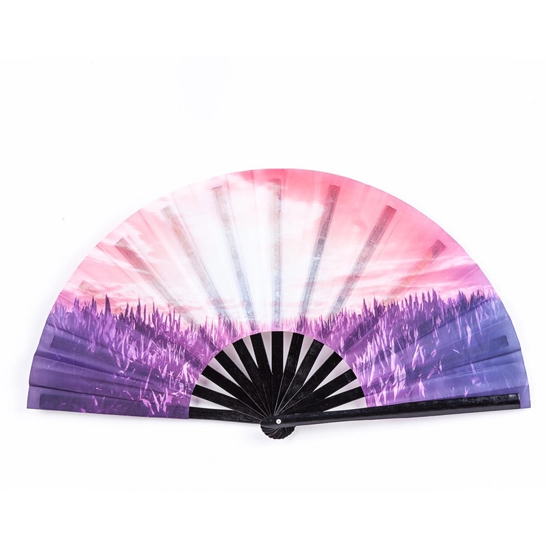 Custom Printed Large Kung Fu Fans 7