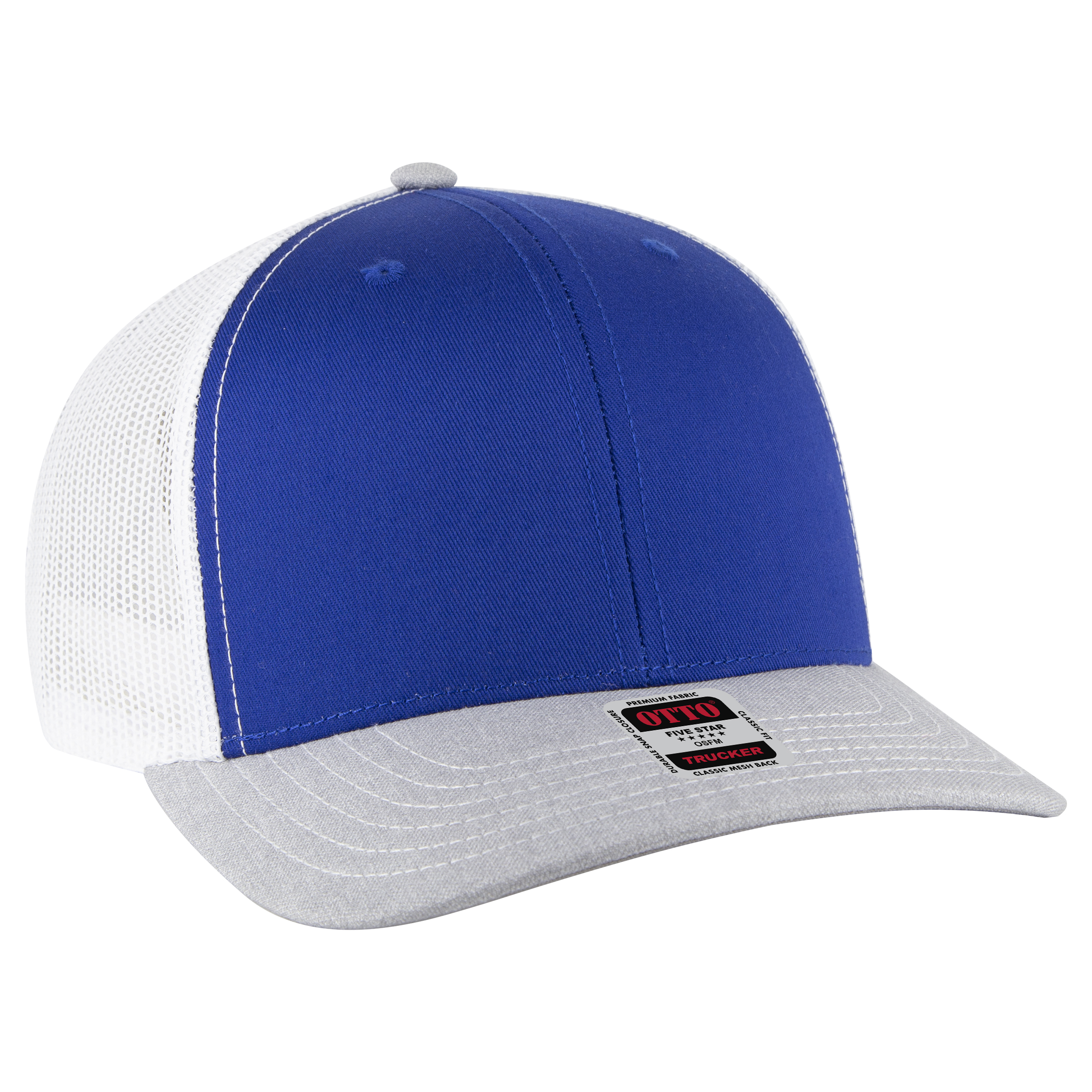 OTTO CAP® 6 Panel Mid Profile Mesh Back Trucker Hat 121