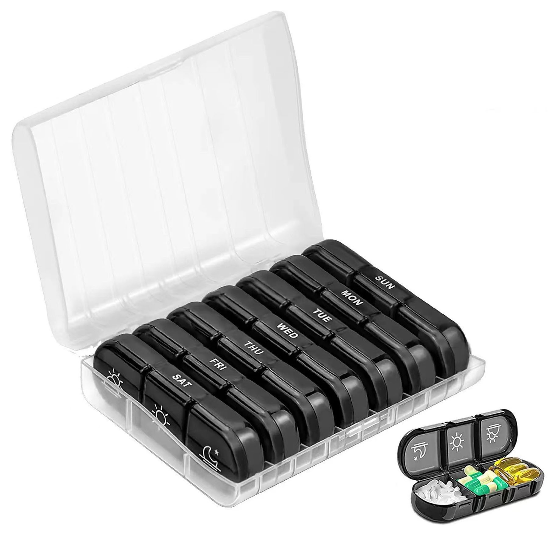 7 Day Lightproof Pill Case With Tri Daily Compartment 3