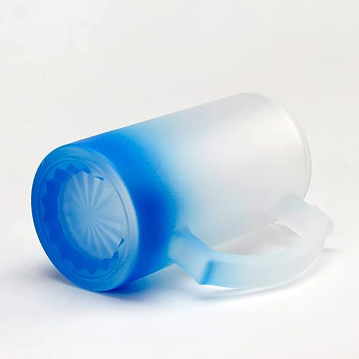 Frosted Mug Color-changing Gradient Cup Bottle With Handle 2
