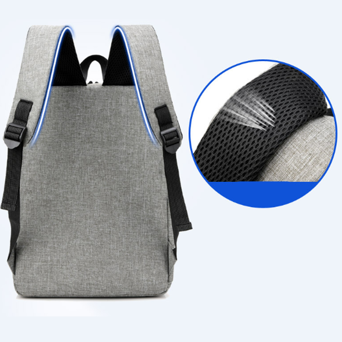 15.6" Minimalist Laptop Backpack with Multi-Compartment 8