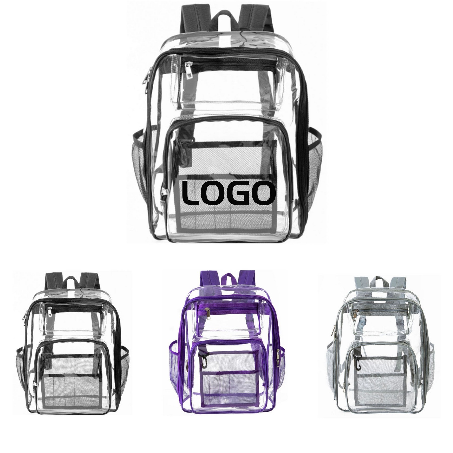 Heavy Duty Multi-Function Pvc Transparent Backpack