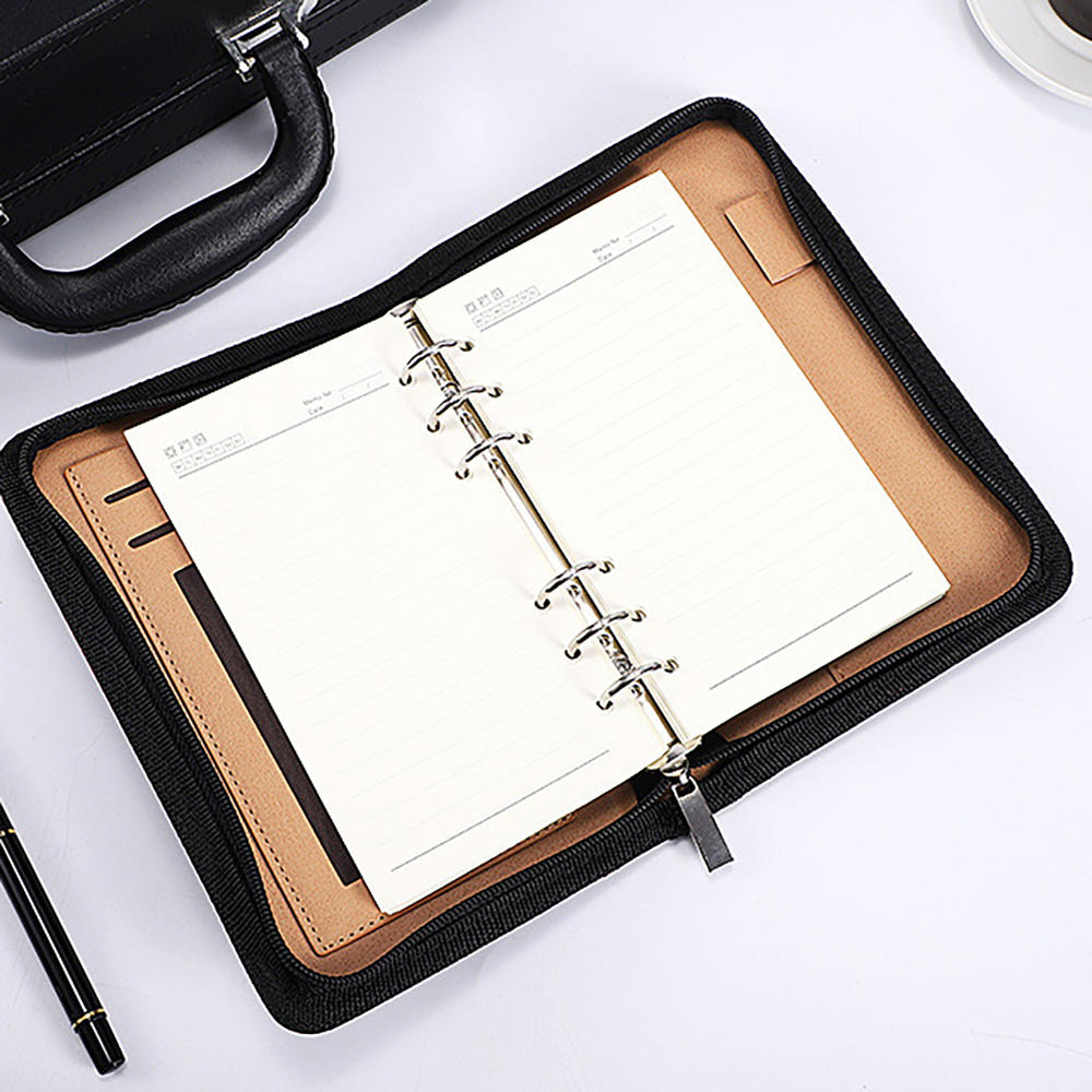 Multifunctional Business Notepad Zipper Bag 5