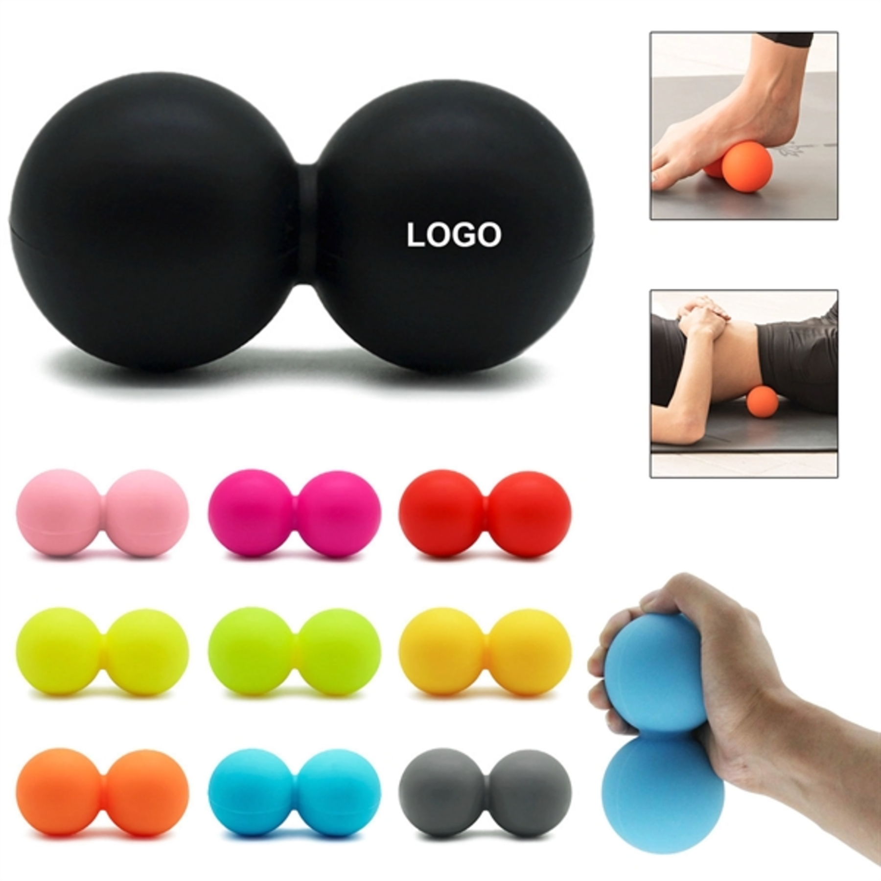 Peanut Massage Lacrosse Ball Double
2
