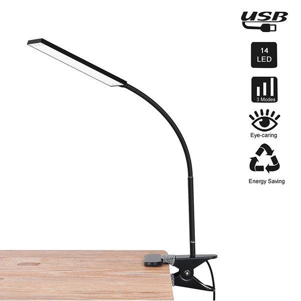 Clip LED Reading Lamp Color Temperatures and 14 Brightness 2