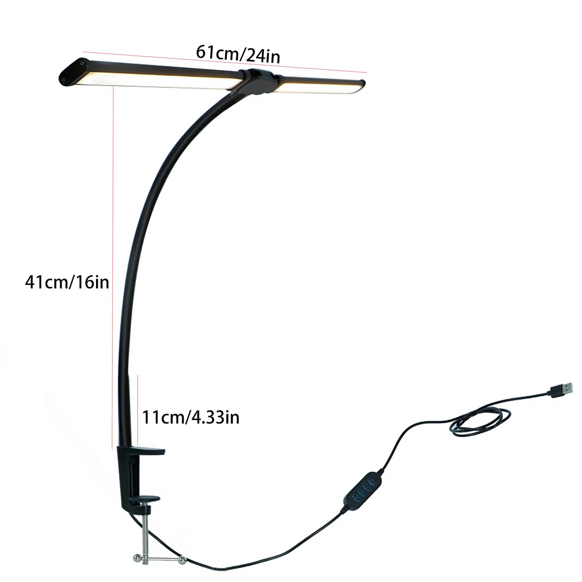 LED Desk Lamp With Clamp 5