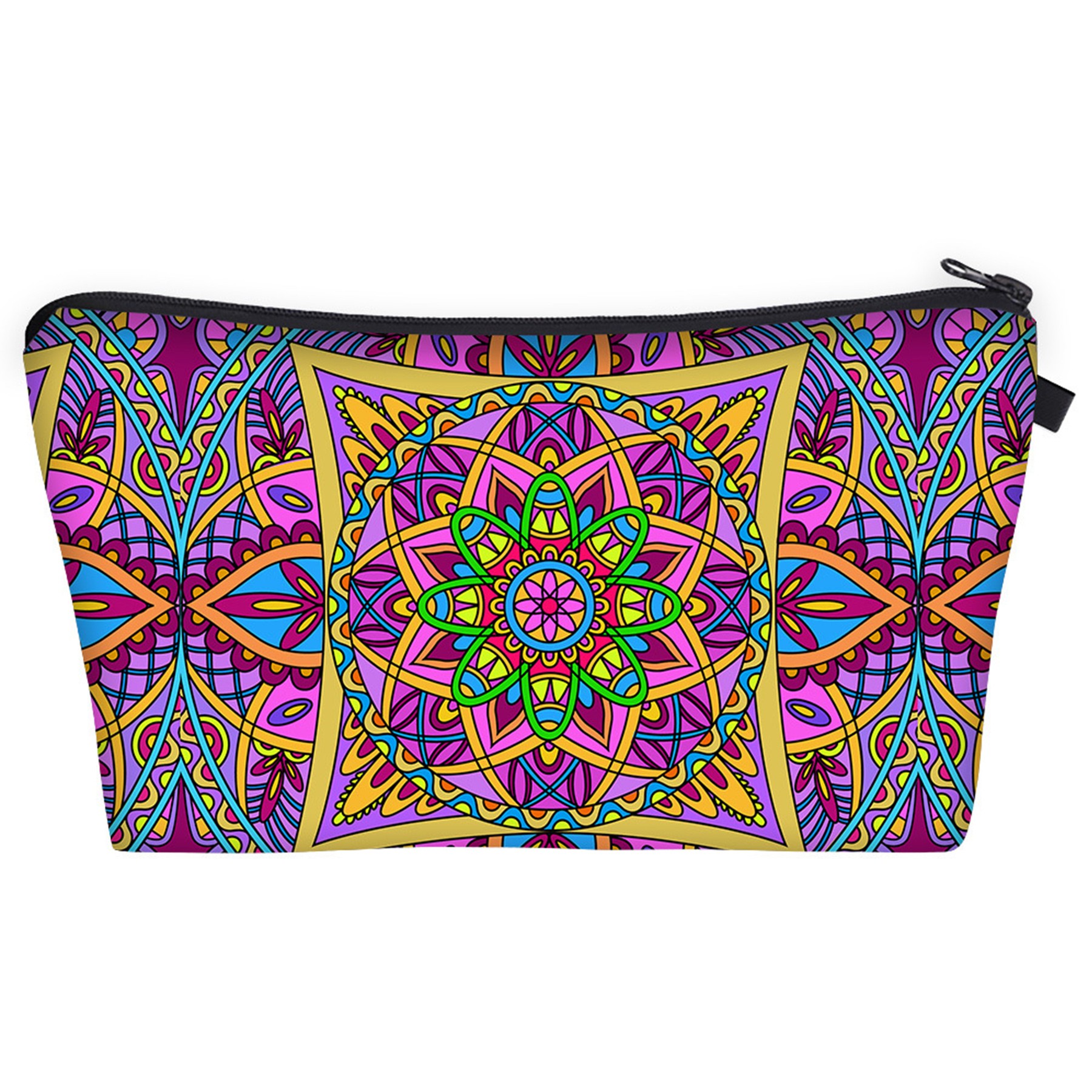 Digital Print Clutch Mandala Makeup Bag 1