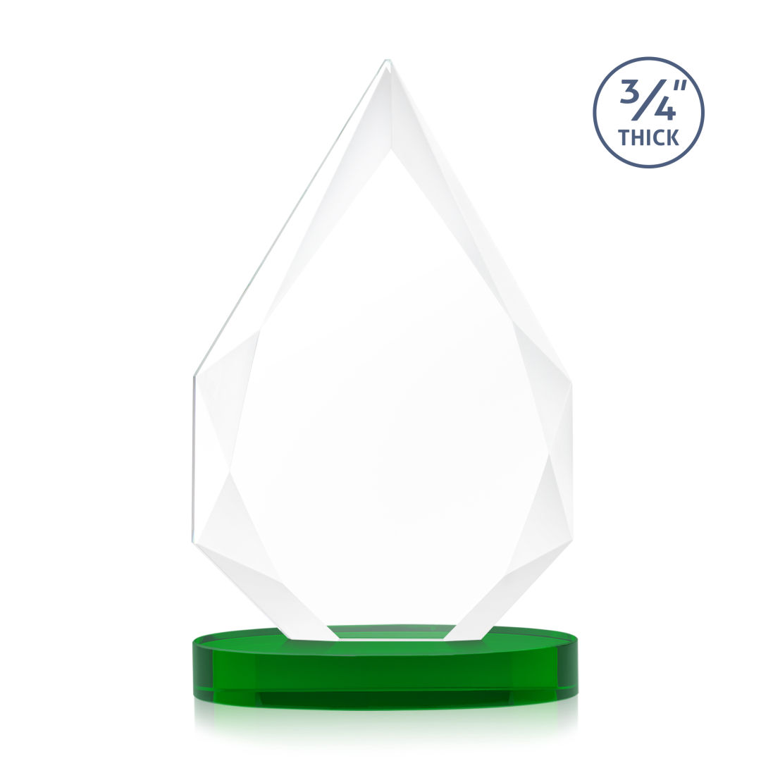 Hawthorne VividPrint™ Award on Alberton Base - Green 7