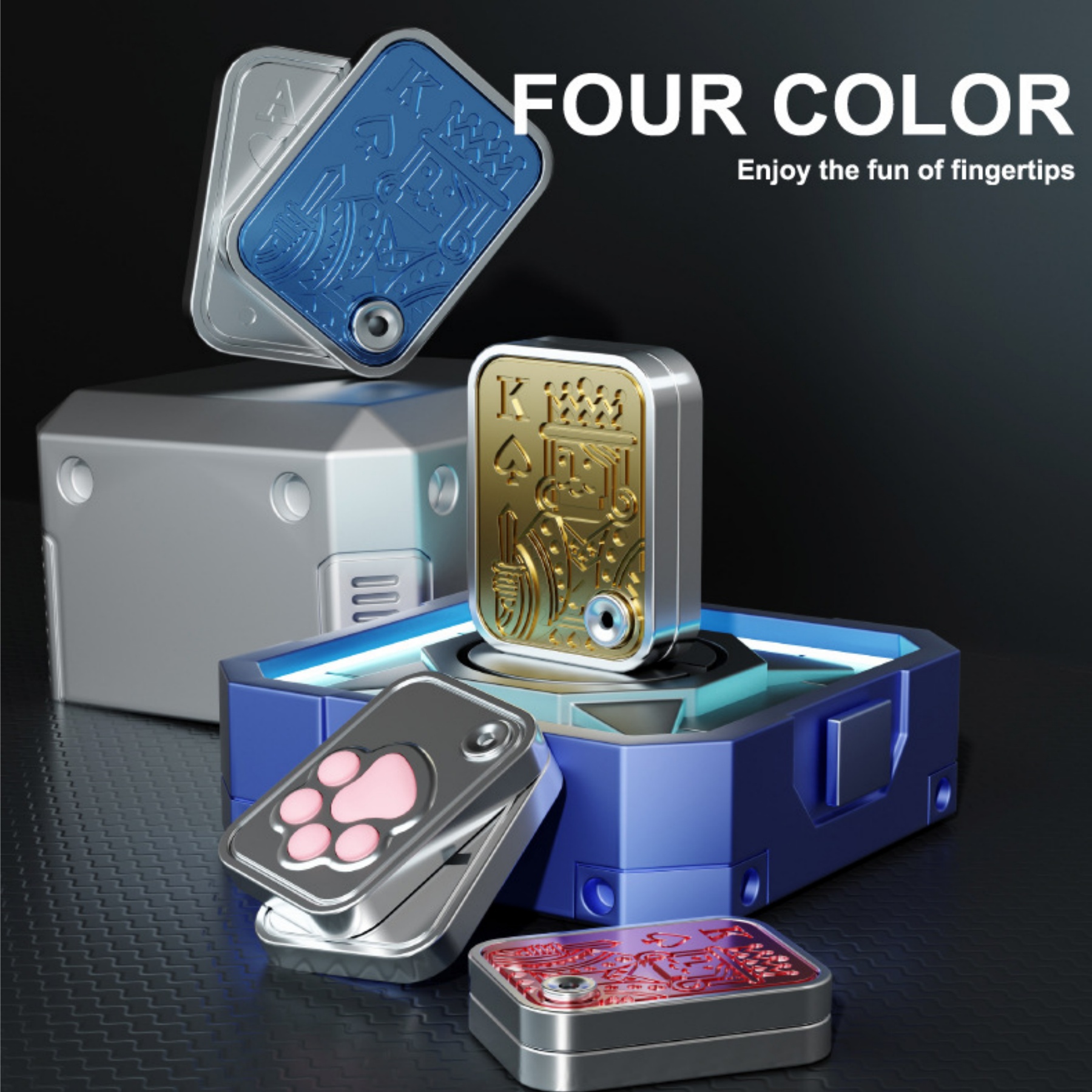 EDC Poker Push Fidget Toys 3