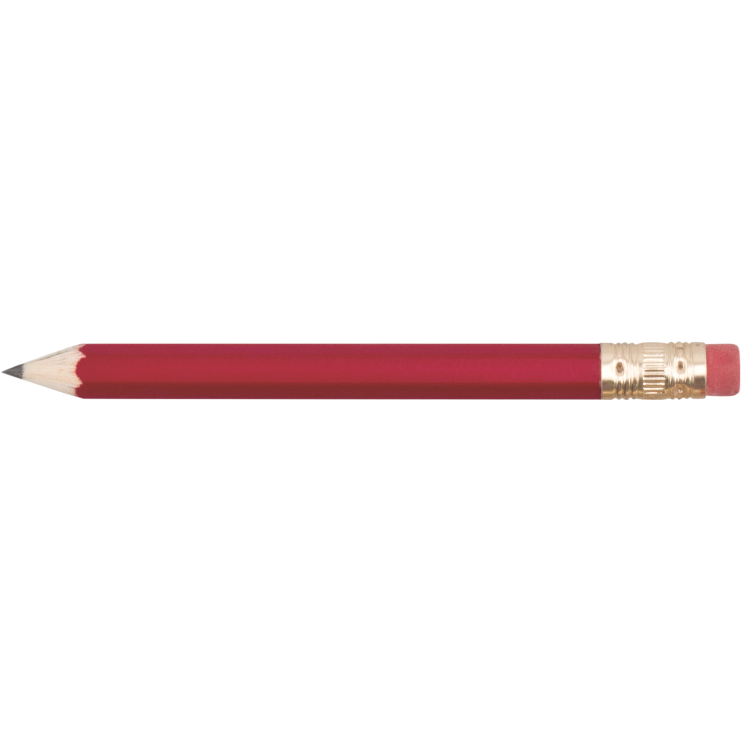 Hex Wooden Golf Pencil With Eraser 2