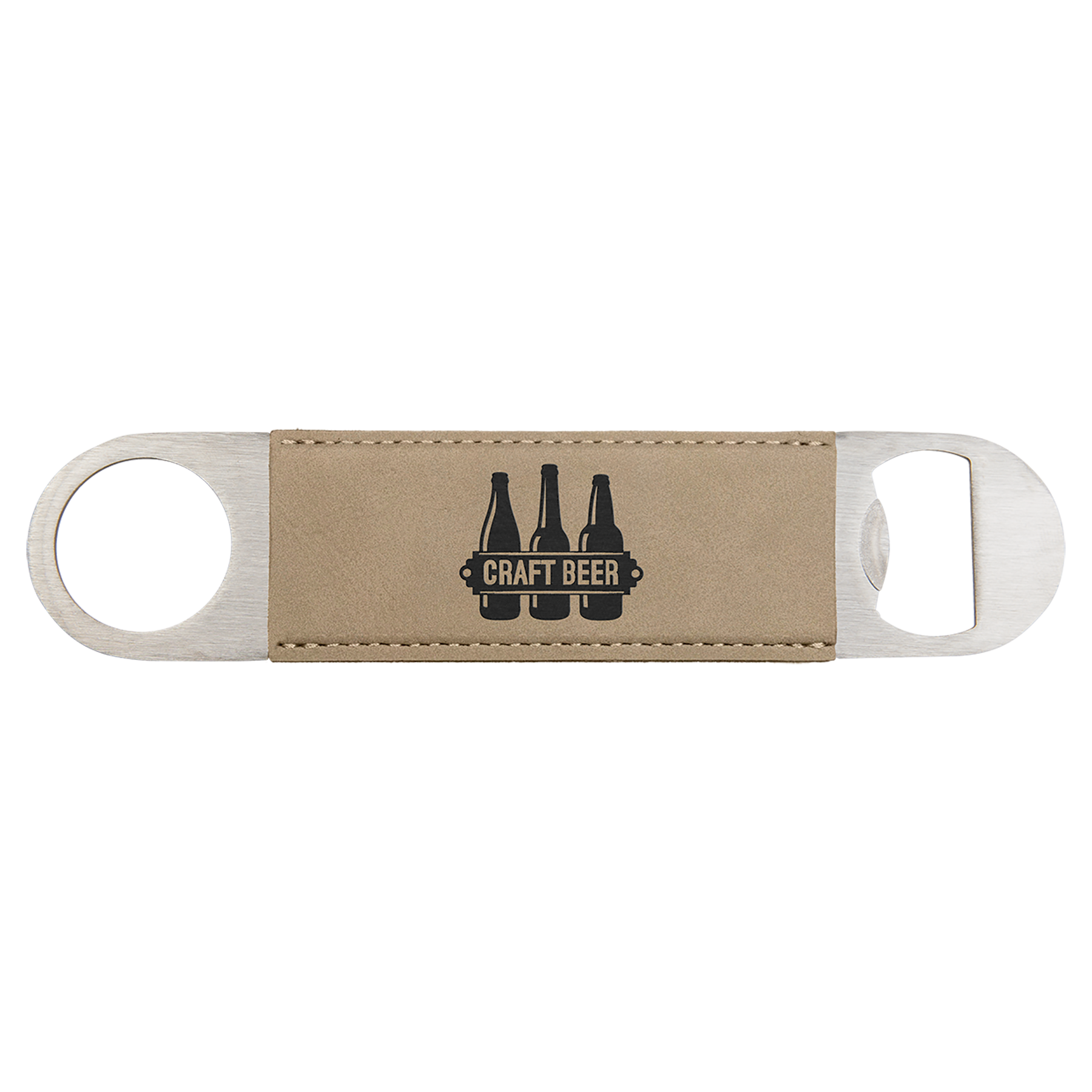 Laser Engraved Leatherette Bottle Opener (1.5"x7") 2