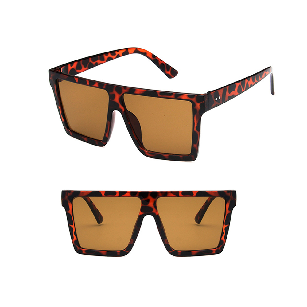 Fashionable rectangular retro sunglasses 7