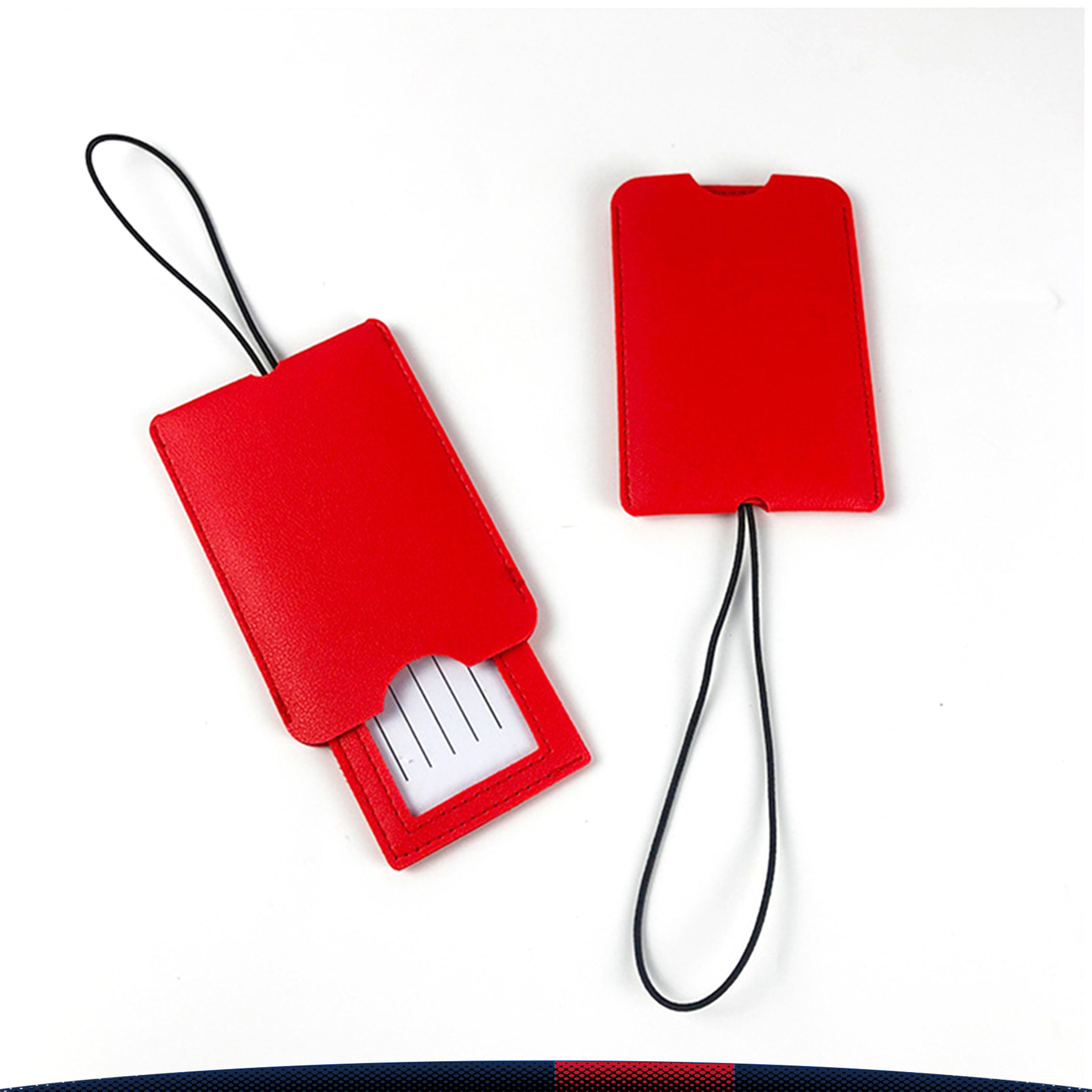 Double Layer PU Luggage Tag 9