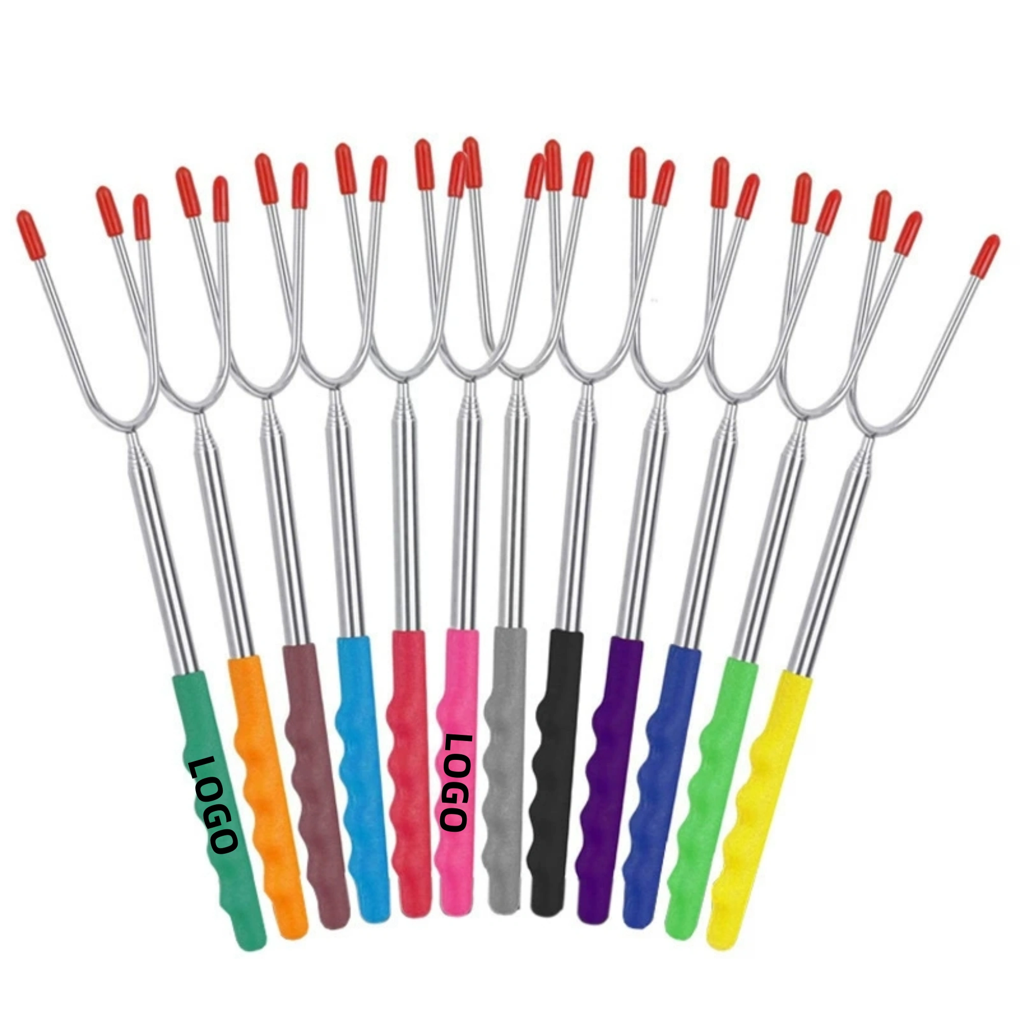 Versatile telescopic anti-scalding u-shaped roasting sticks 2