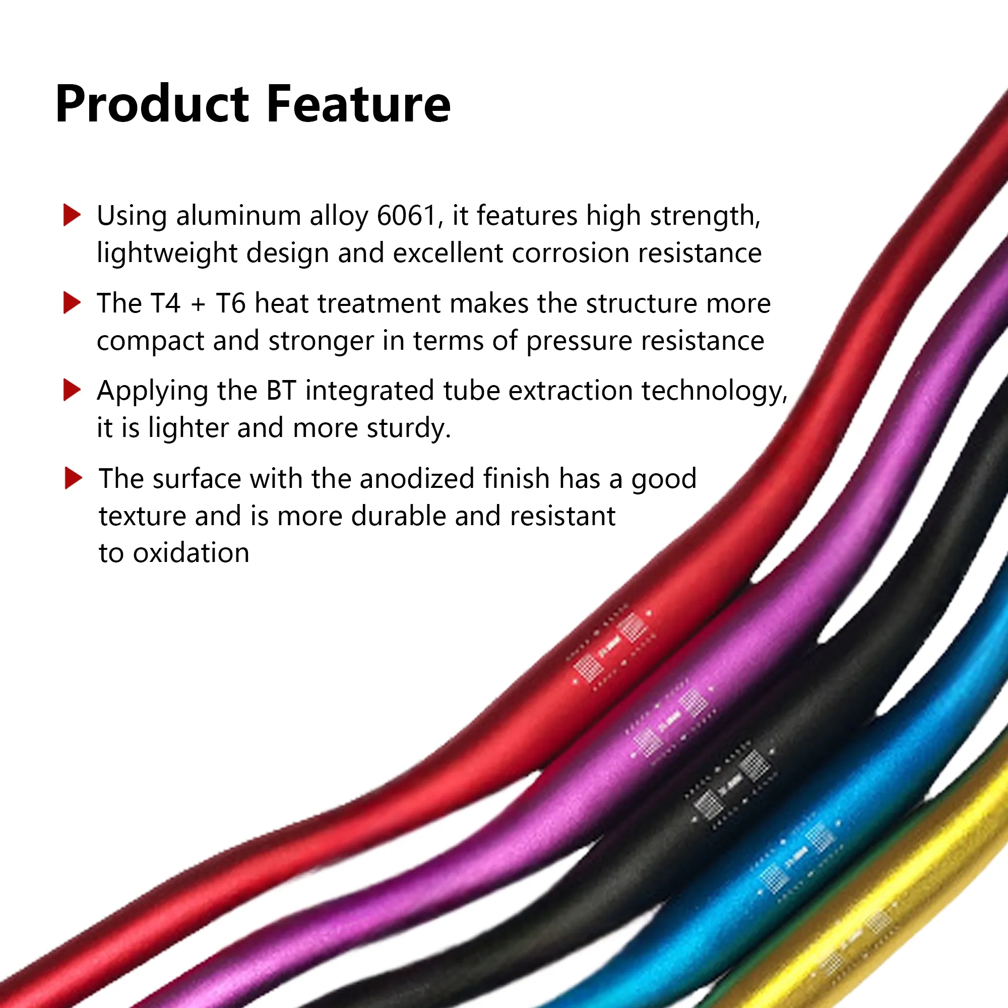 Aluminum Alloy Bicycle Riser Handlebar 1