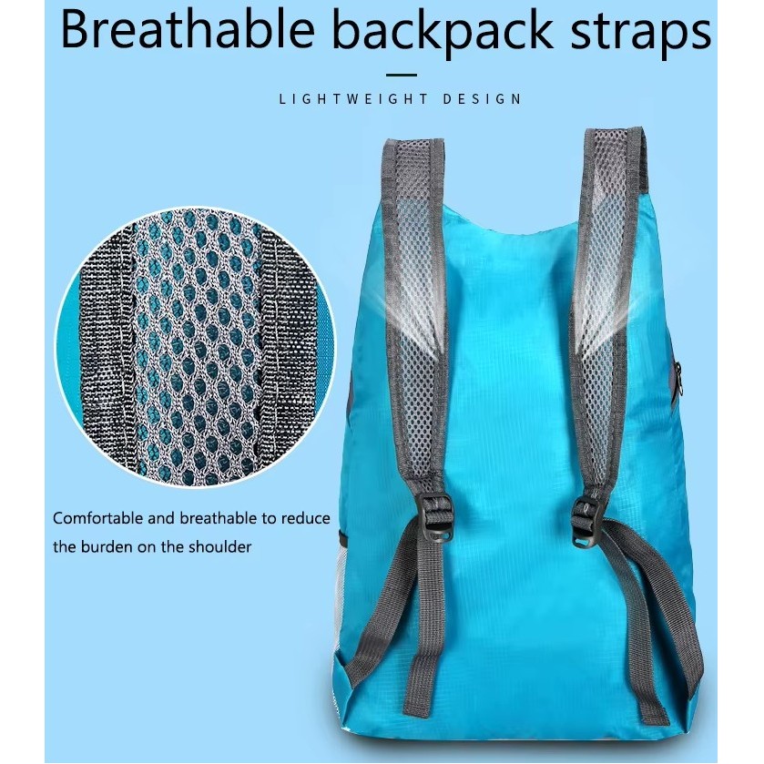 20L Packable Lightweight Hiking Waterproof Backpack 2