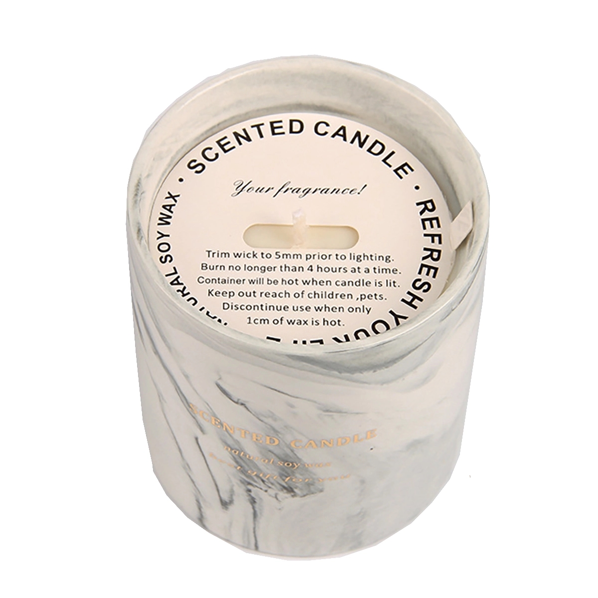 Marble Ceramic Cup Aromatherapy Candle 3