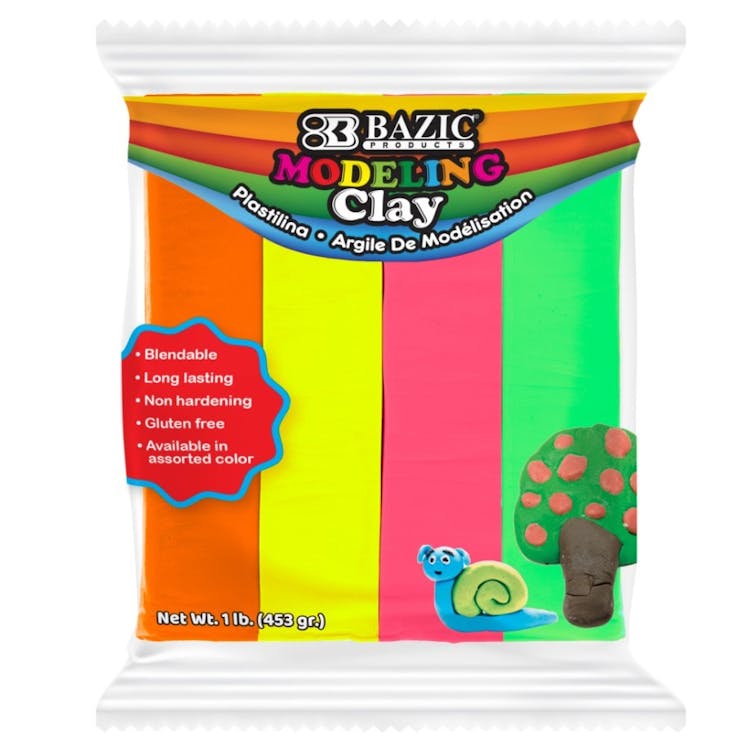 Modeling Clay - One Pound 4 Fluorescent Colors 2