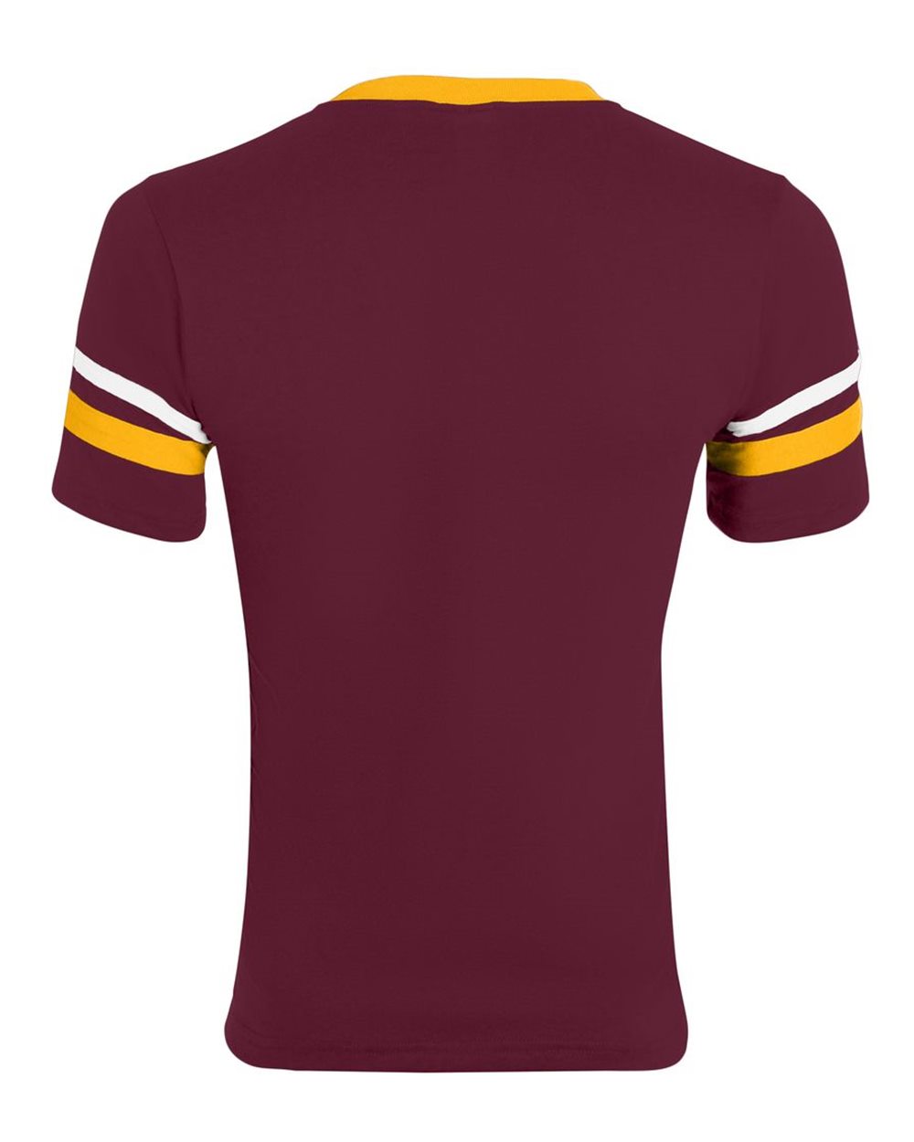 V-Neck Jersey with Striped Sleeves - 360 106