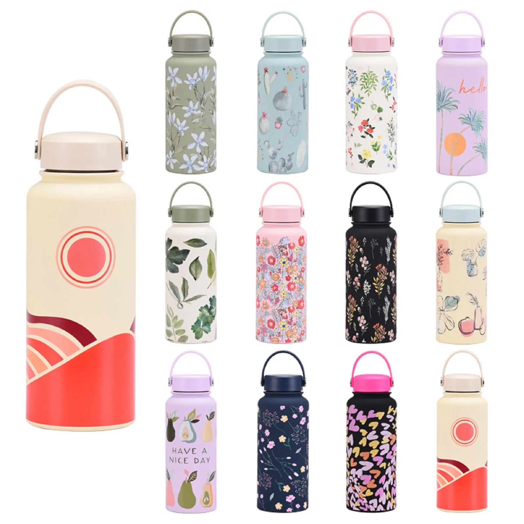 32 Oz. Large Capacity Double Wall Insulated Vacuum Bottle, custom water bottle with logo imprint 14