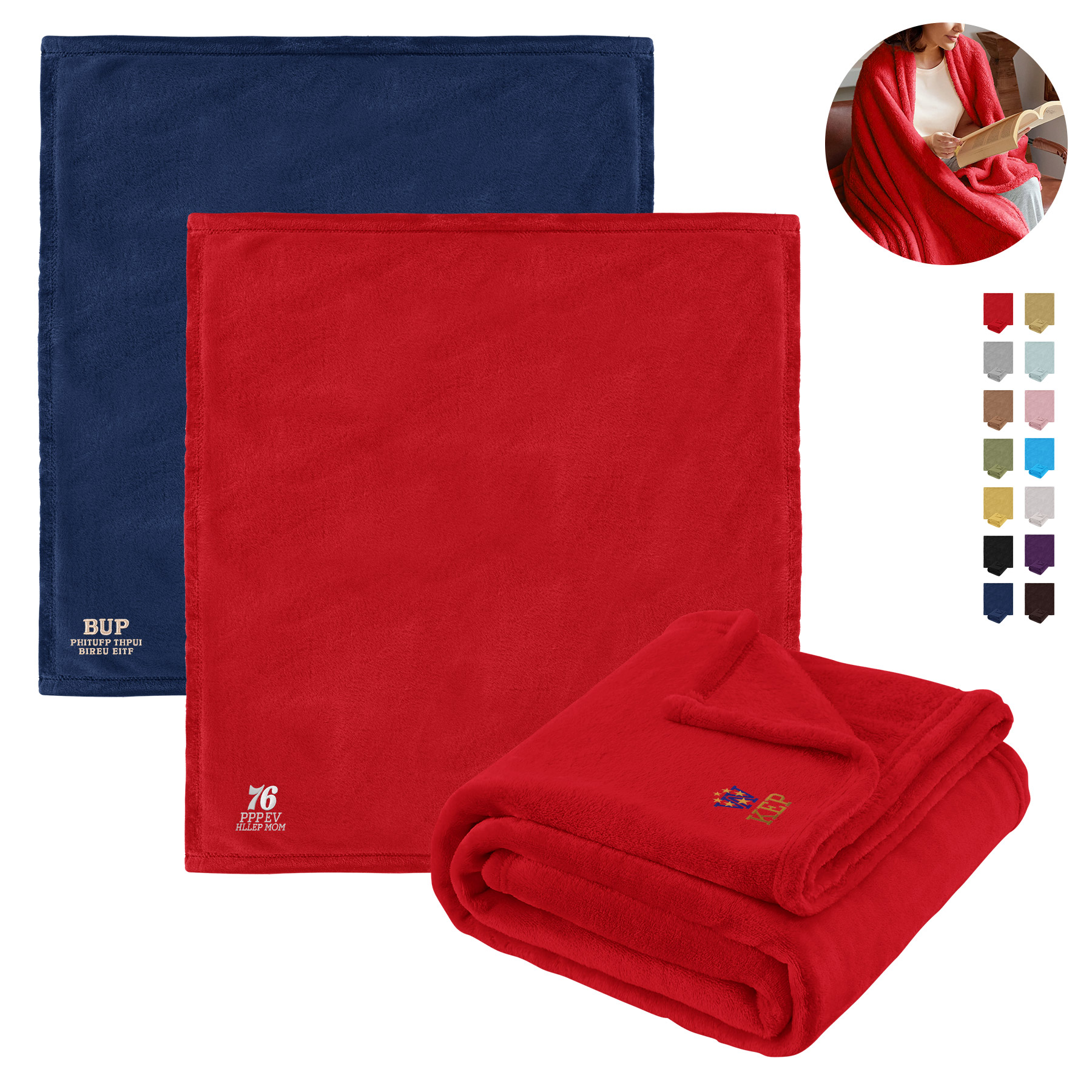 Full-color Digital Luxury Comfort Flannel Blanket 7