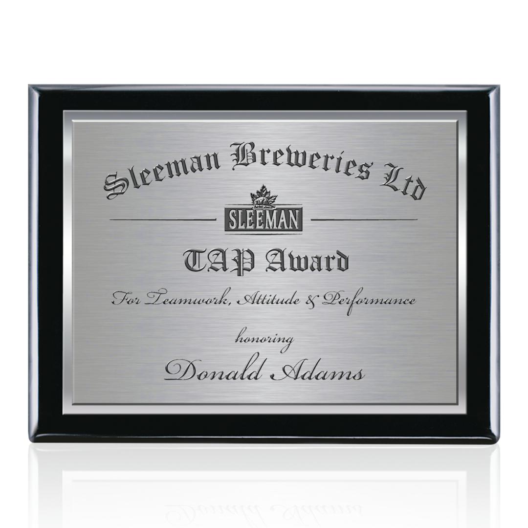 Oakleigh/TexEtch Plaque - Black Finish 3