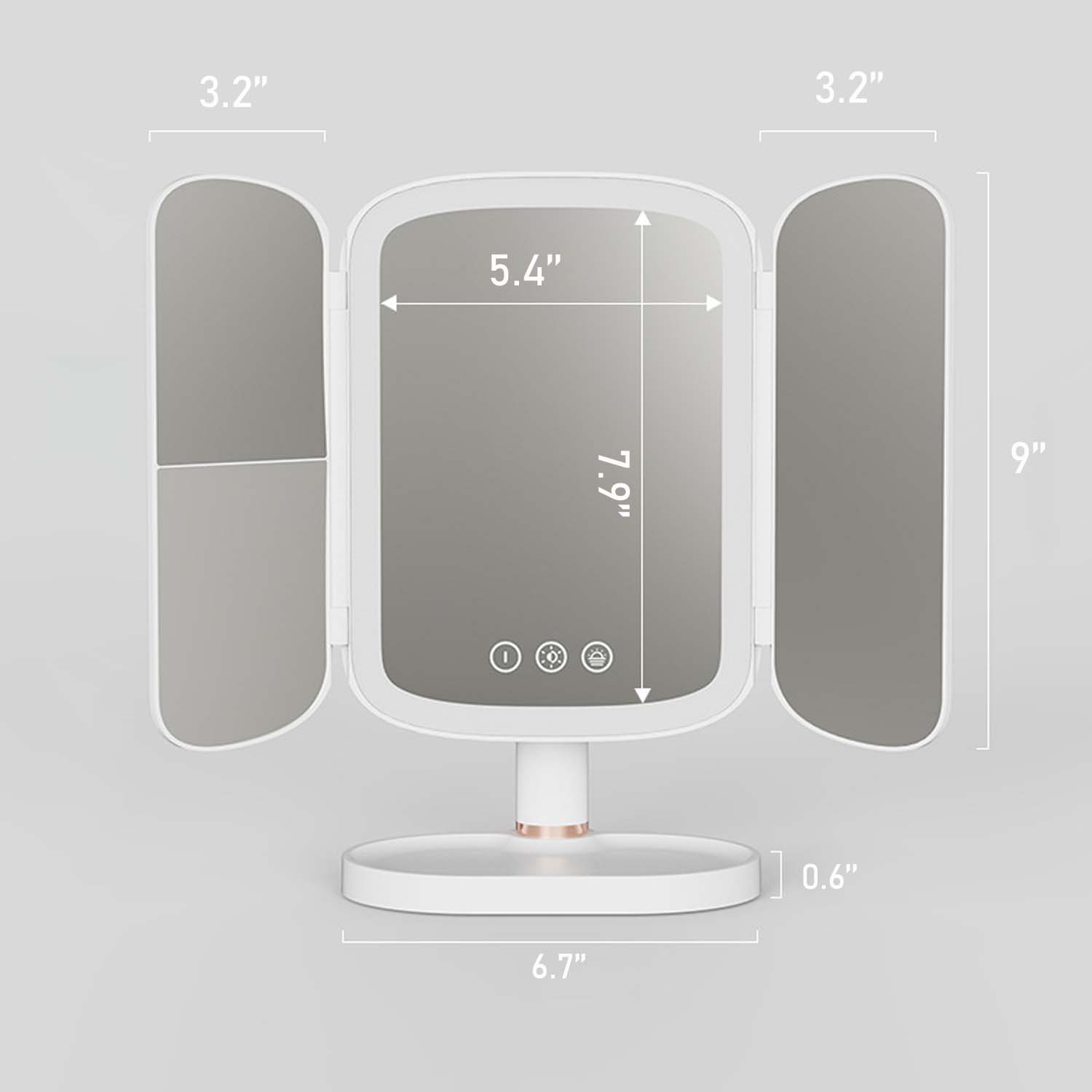 LED sunset light makeup mirror 2