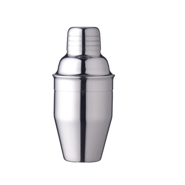 8 oz. - 3 Piece Deluxe Stainless Steel Cocktail Shaker 6