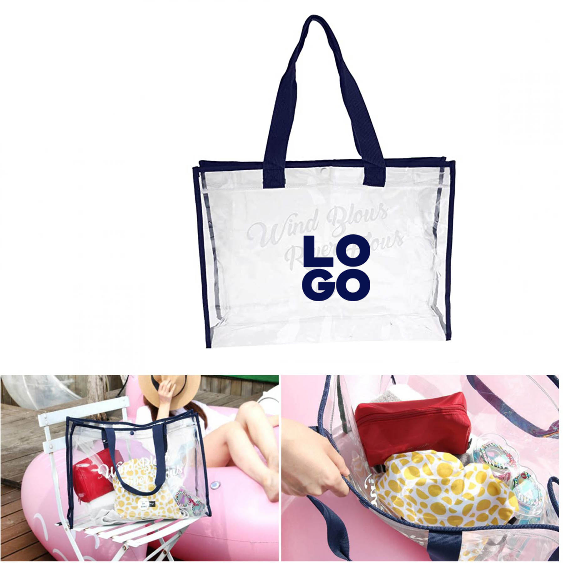 Transparent PVC Beach Bag 3