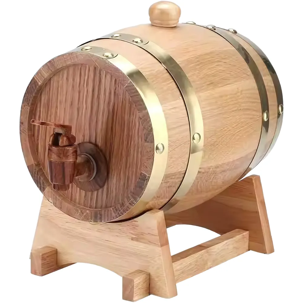 1.5L Oak Barrel Dispenser 9