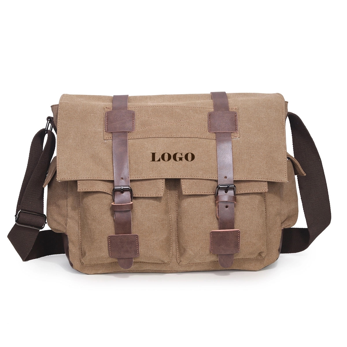 Canvas Messenger Laptop Bags Unisex 1