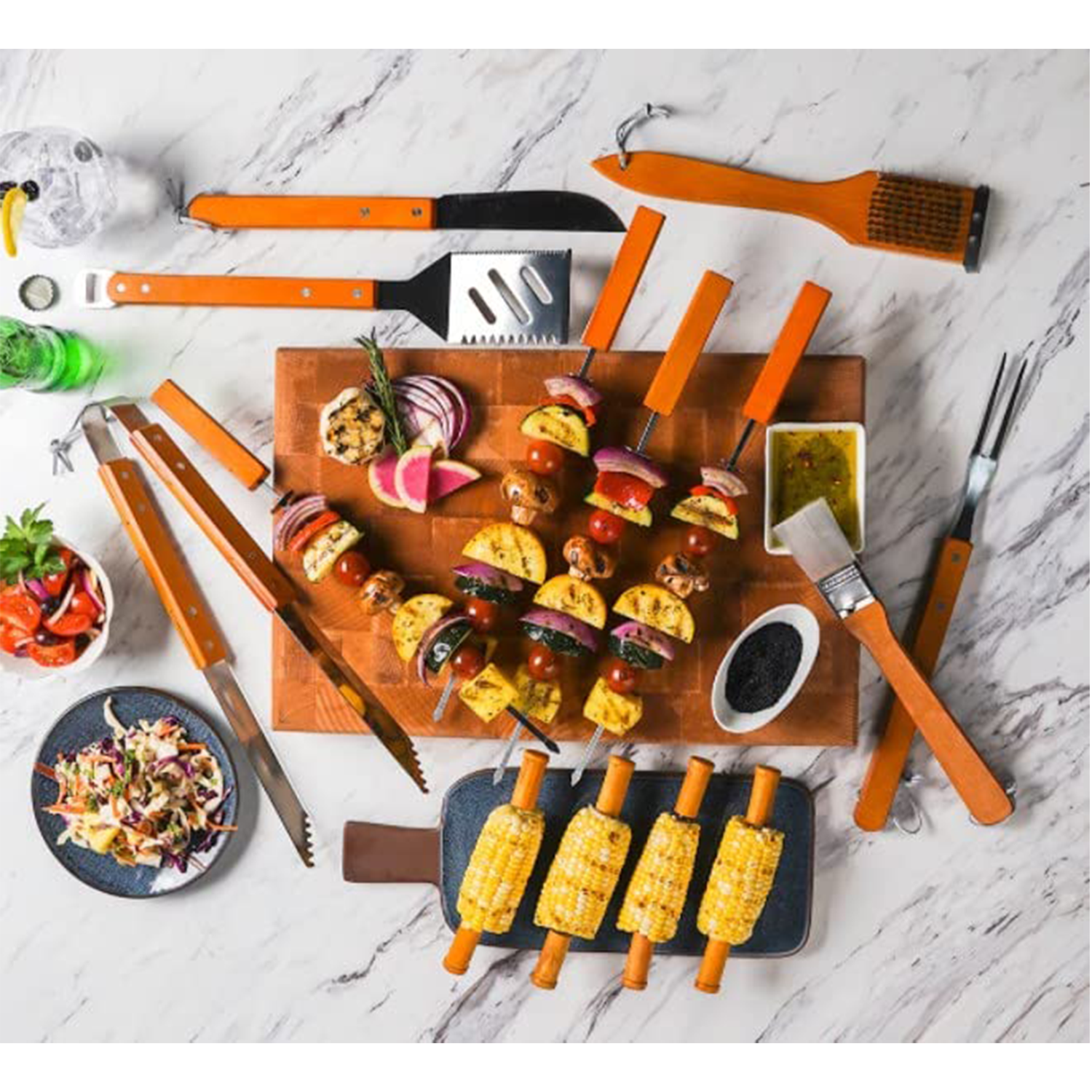 18Pcs Barbecue Set w/ Storage Case 7