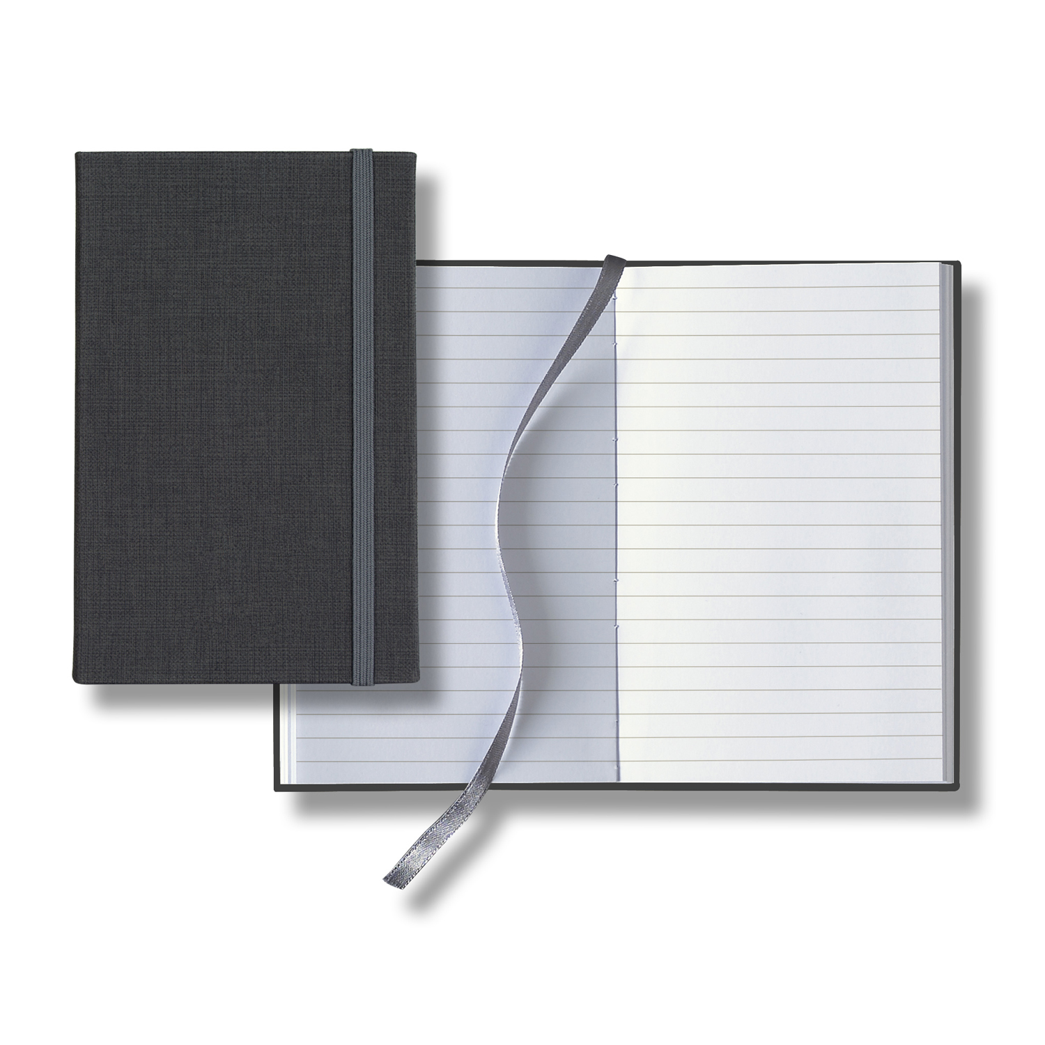 Castelli Linen Banded Pico Lined White Page Journal 2