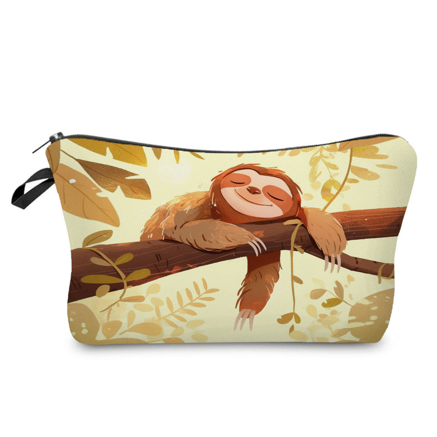 Sloth Print Cosmetic Bag 7