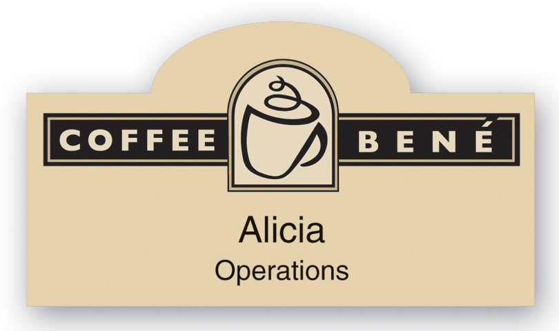 Laminated Name Badge (1.75"X3.125") Rectangle W/Bump 3