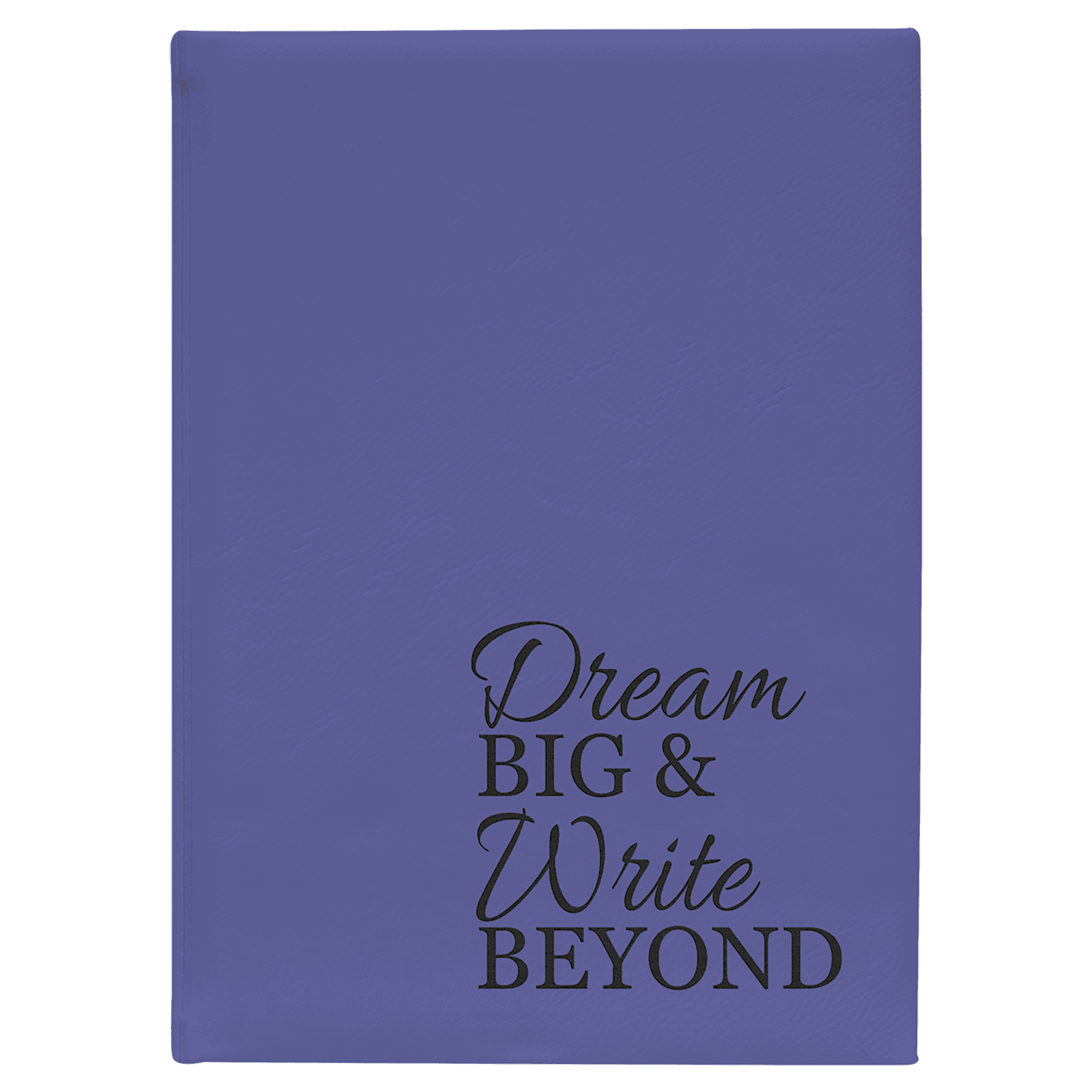 7" x 9 3/4" Purple Leatherette Journal with Lined Notepad 2
