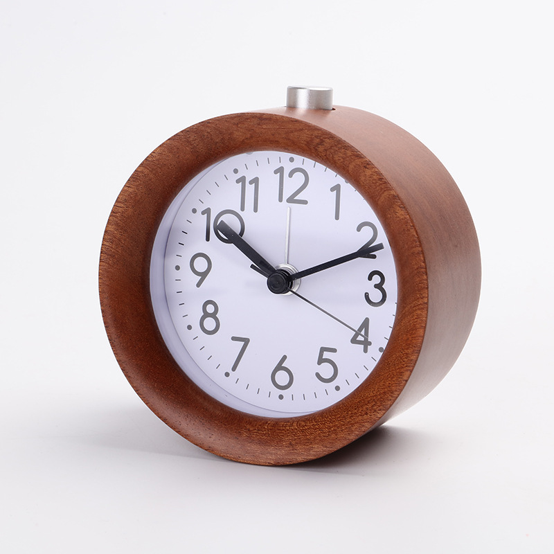 Beech Wooden Alarm Clock 3