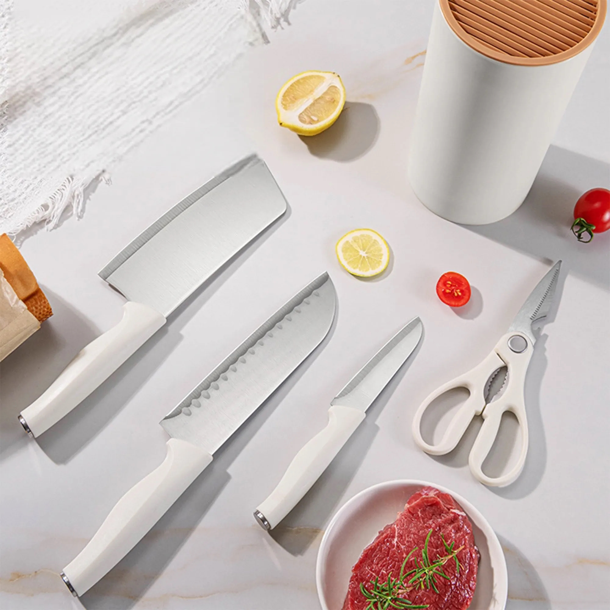 5-Piece Stainless Steel Chef Knife Set 5