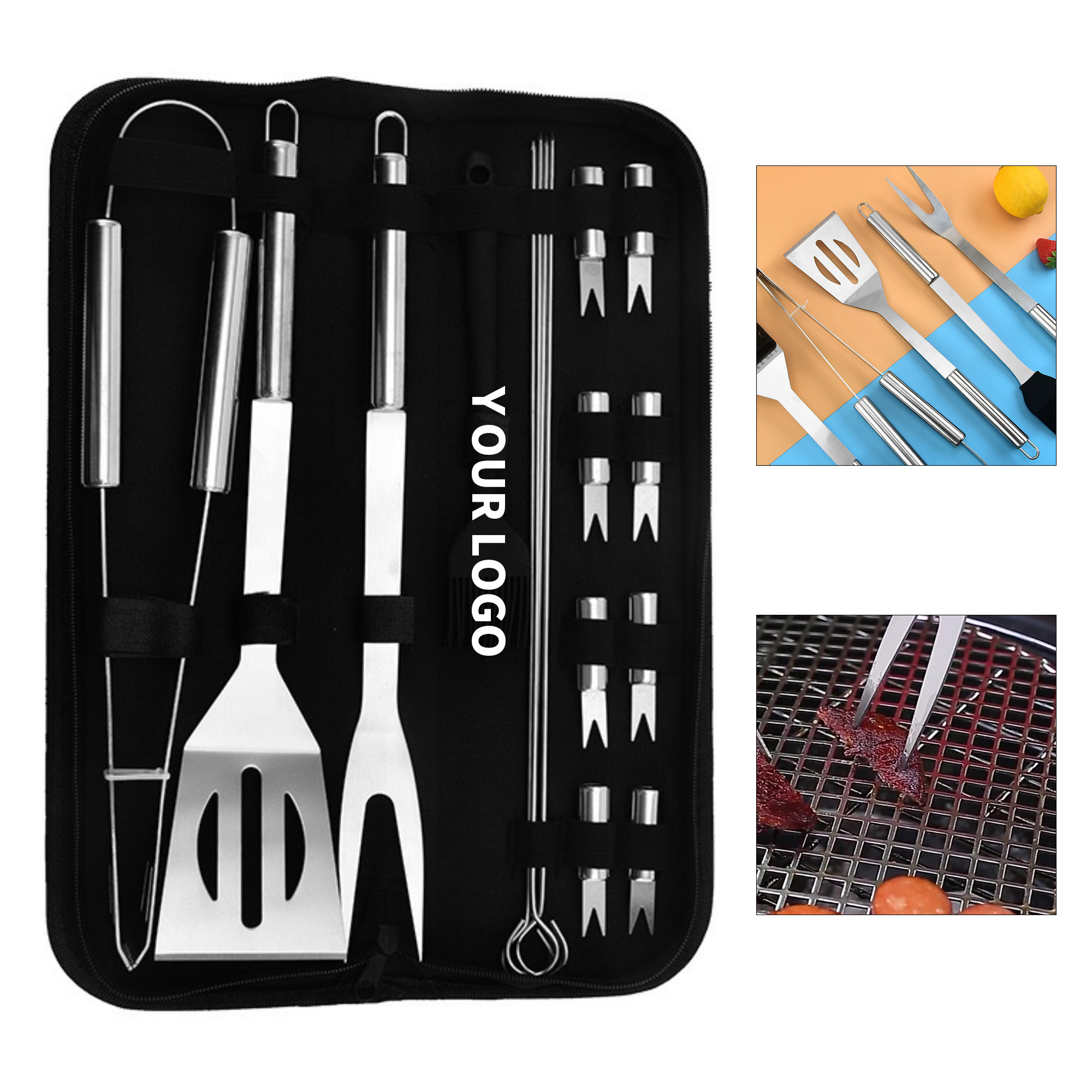 Sixteen Piece Barbecue Grill Tool Set 2