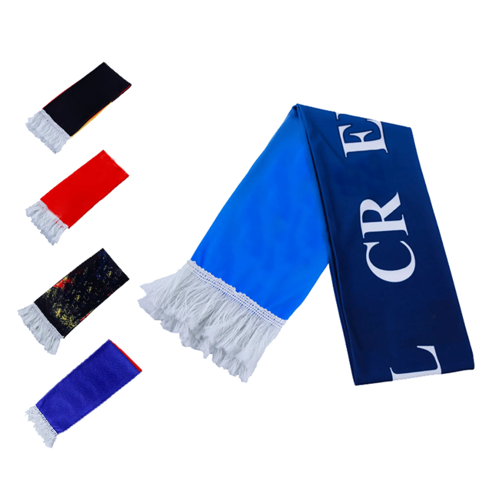 Polyester Soccer Fan Tassel Scarf 2