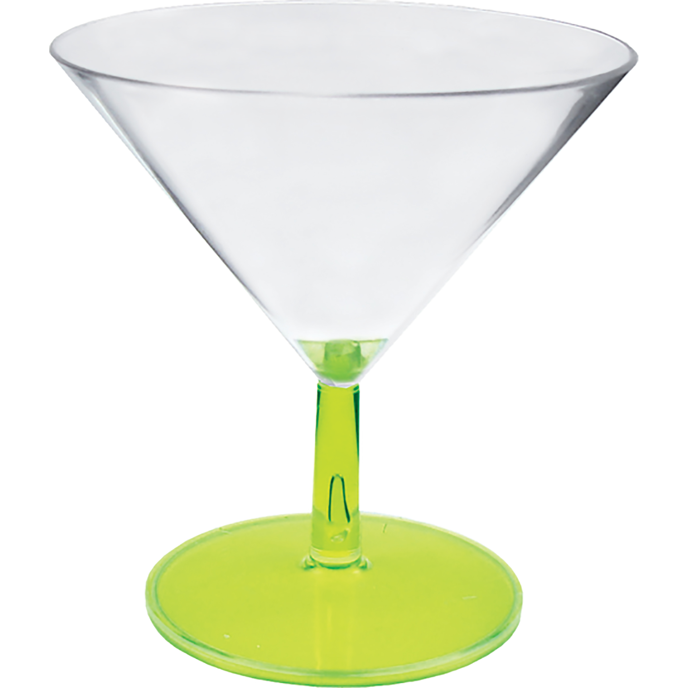 3oz Plastic Mini Stemmed Martini Glass CLOSE OUT 1