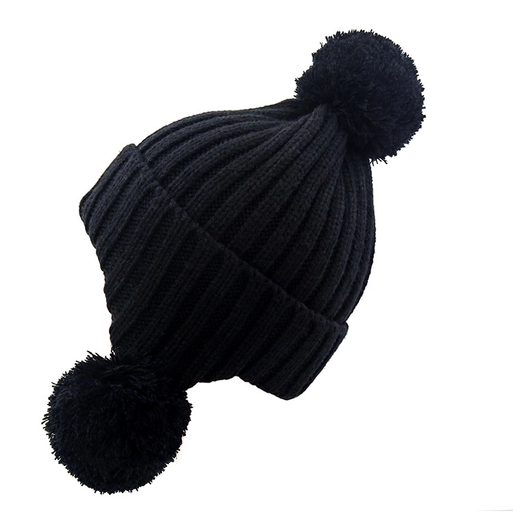 Custom Beanie Hats Winter Knitted Caps With Earflaps 2