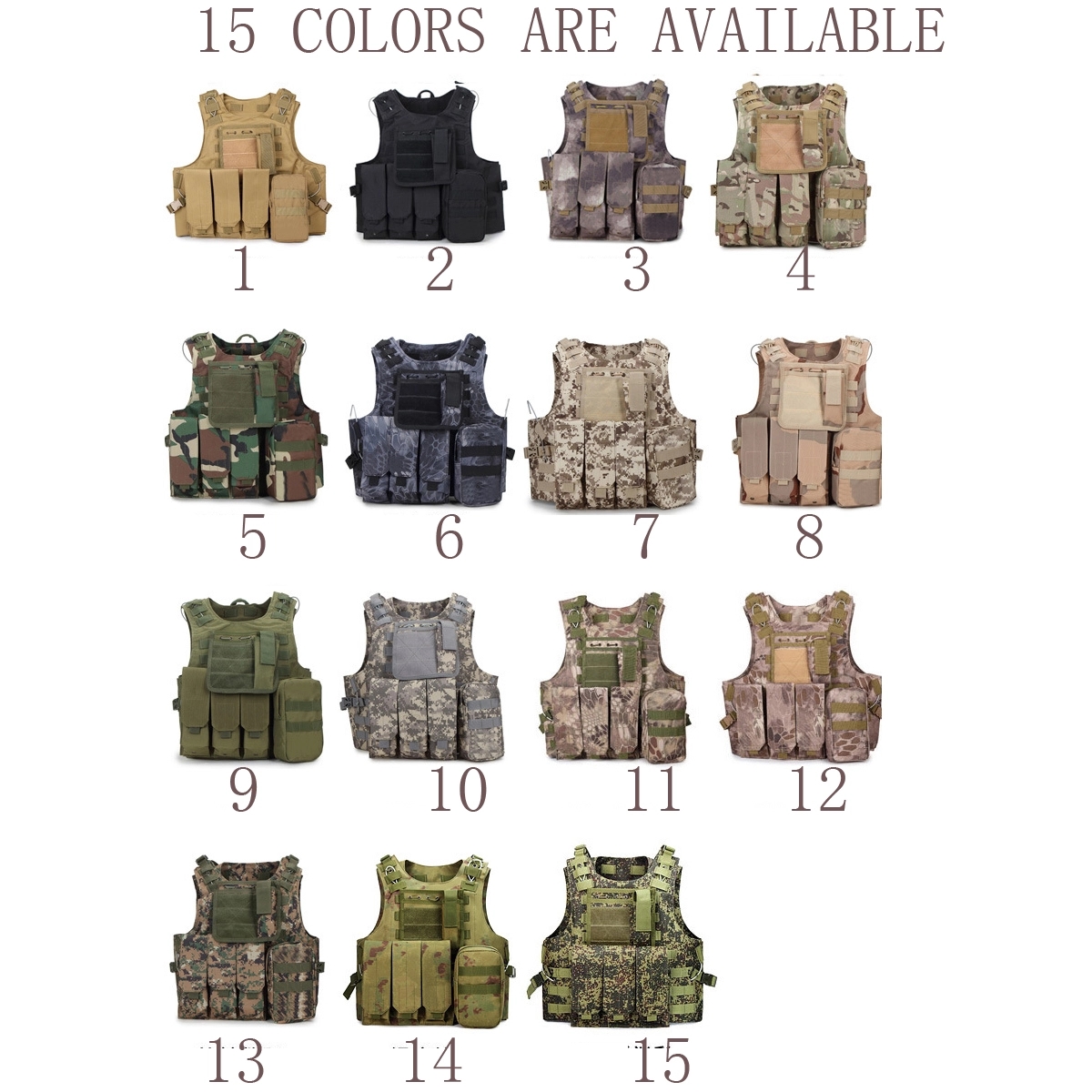 Tactical MOLLE Airsoft Vest 2