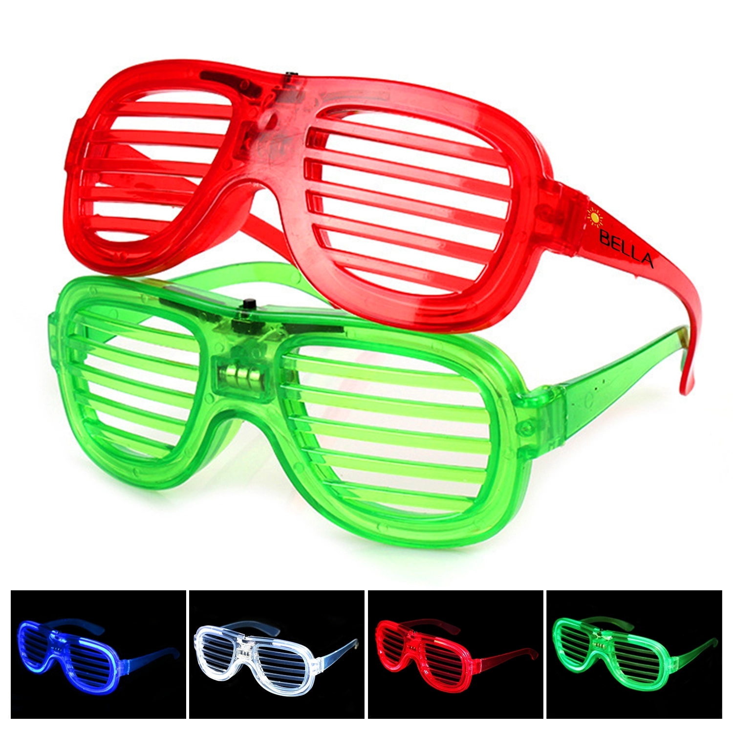 Custom Imprinted Light Up Shutter Shades 3